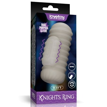 Masturbátor Lovetoy VIBRATING KNIGHTS RING WAVY Lovetoy