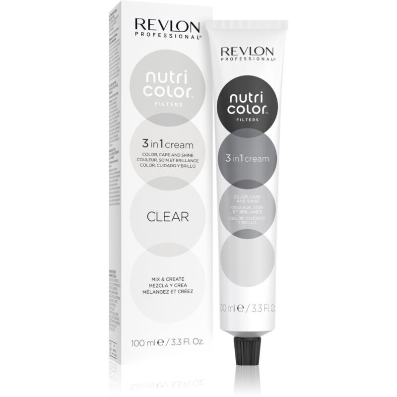 Revlon Professional Nutri Color Filters Metal-Ice vyživující tónovací maska pro profesionální použití Clear 100 ml