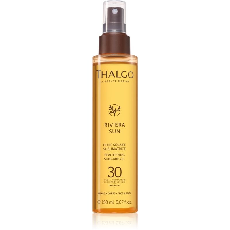 Thalgo Riviera Sun Beautyfying Suncare Oil SPF30 vyživujíci suchý olej pro podporu opálení SPF 30 150 ml