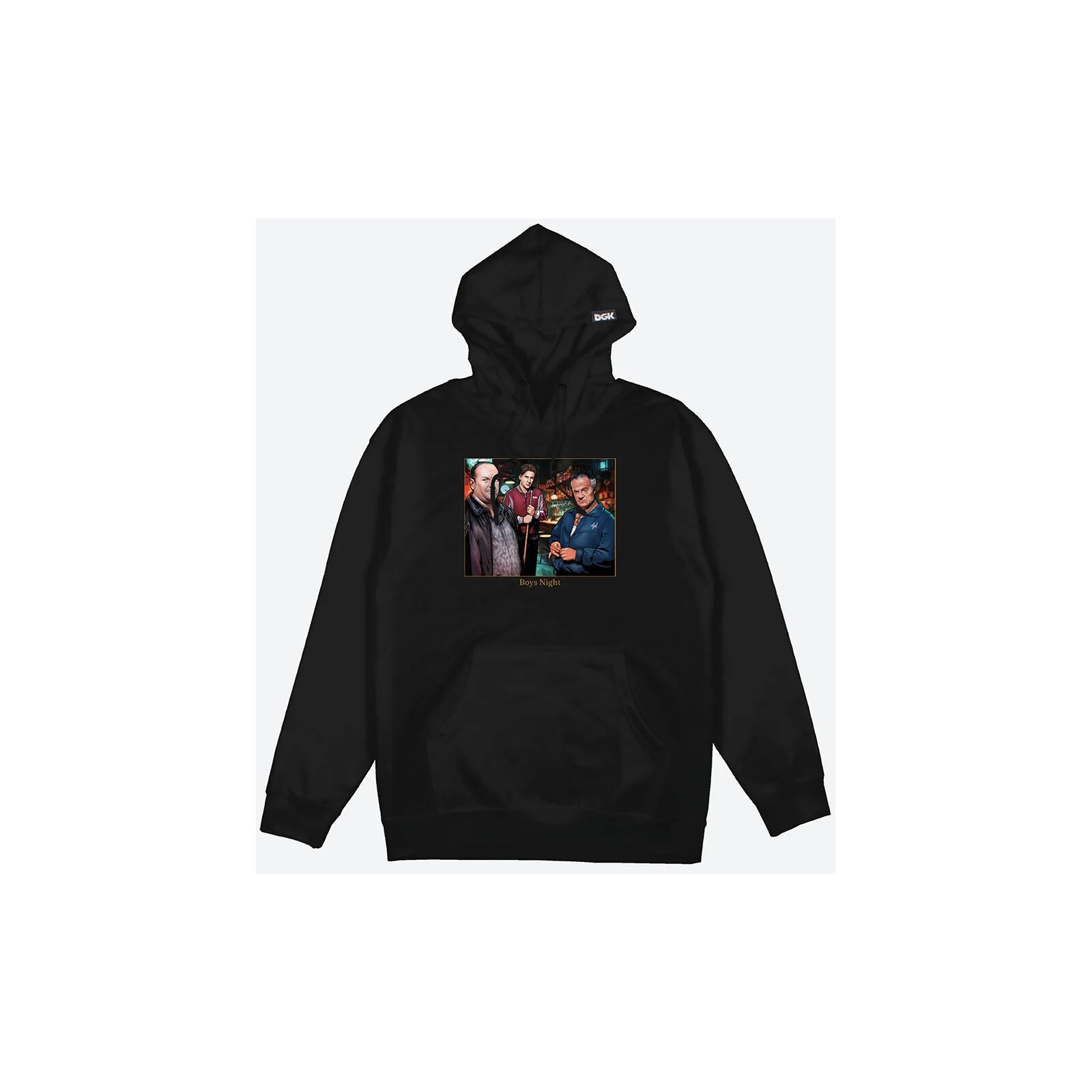 mikina DGK - Boys Night Hooded Fleece Black (MULTI) velikost: L