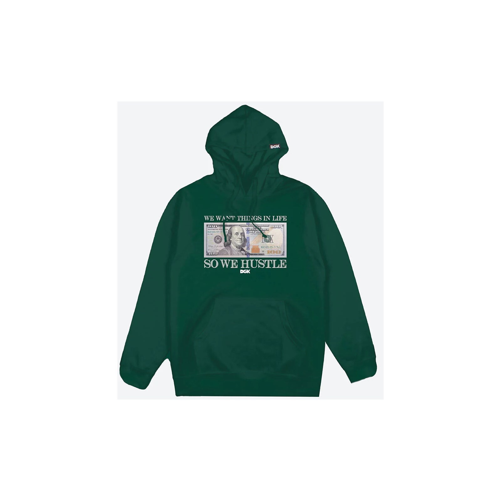 mikina DGK - Asset Hooded Fleece Forest Green (MULTI)