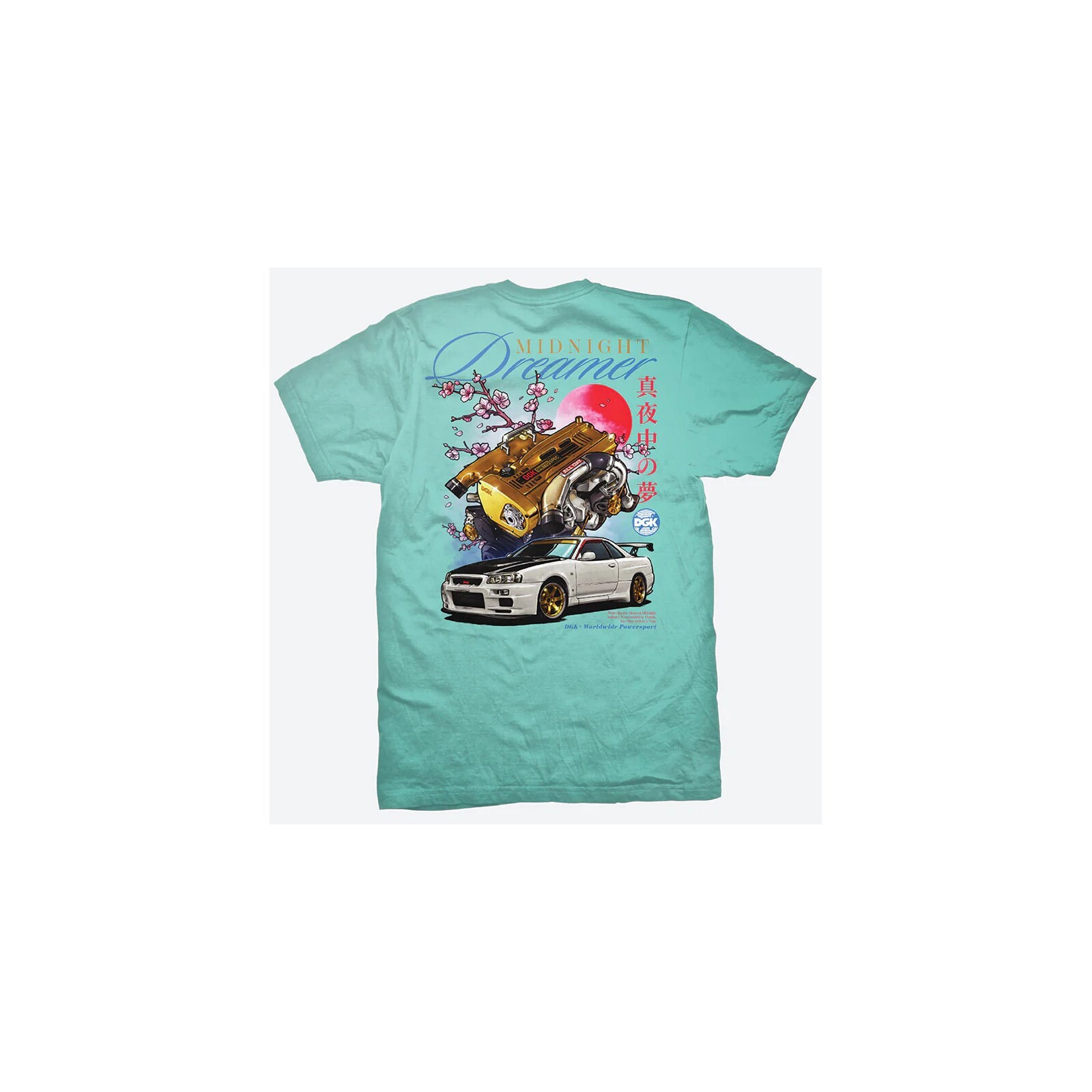 triko DGK - Midnight Dreamer Tee Celadon (MULTI) velikost: XL