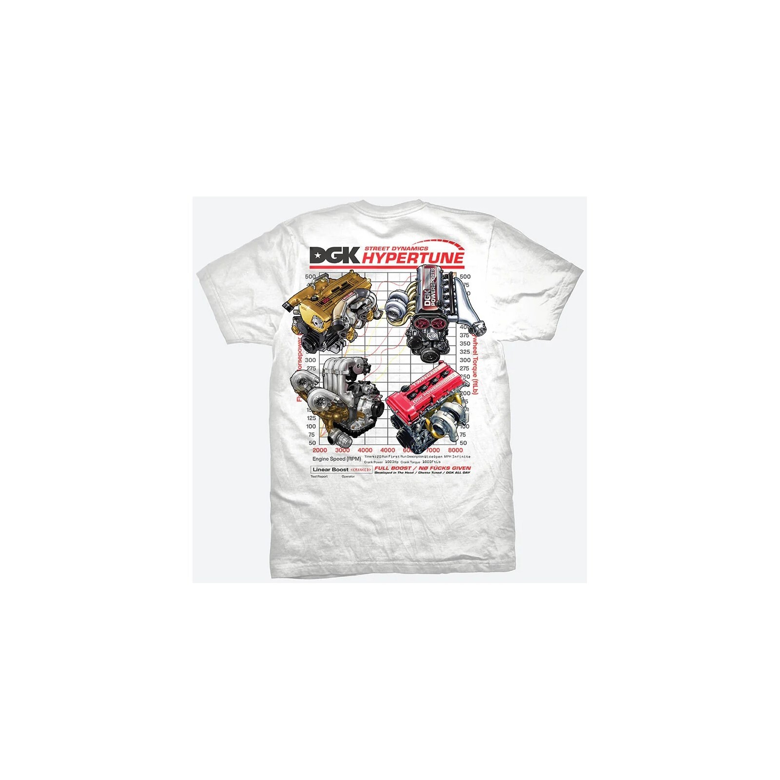 triko DGK - Hypertune Tee White (MULTI)