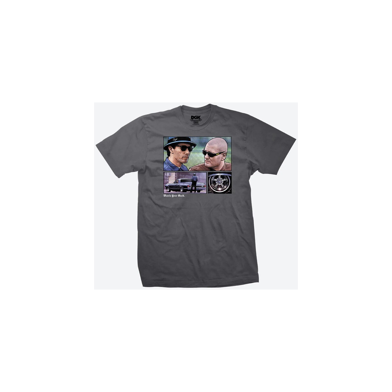 triko DGK - Watch your Back Tee Charcoal (MULTI)
