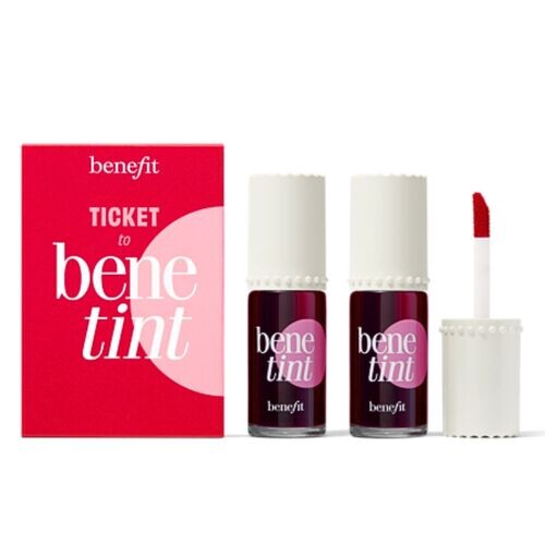 Benefit Dárková sada tekutých barev na rty a tváře Ticke to Benetint Duo Set