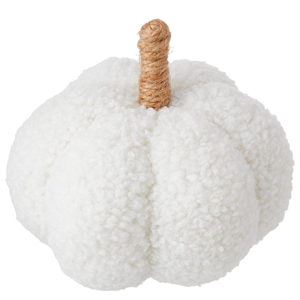 PUMPKIN Dekorace 12 cm - krémová