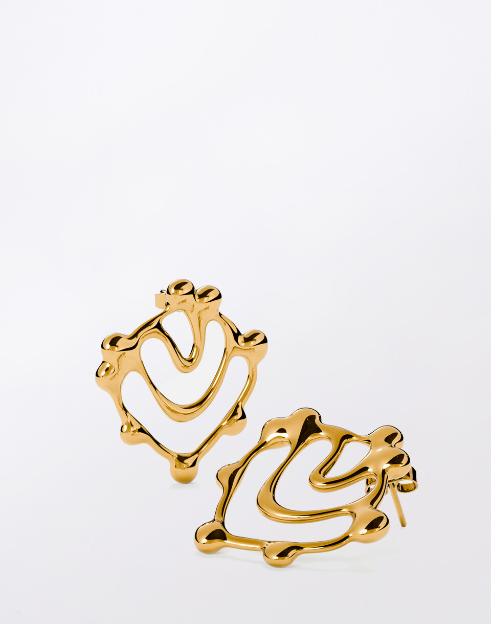 Furiosa Náušnice Bonshell 18K POZLACENÍ