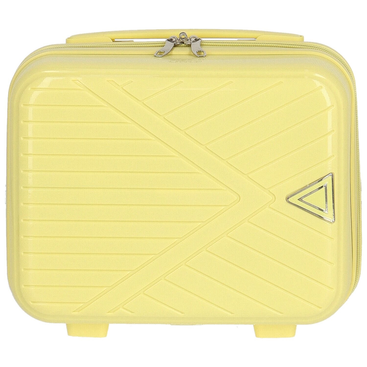 Cestovní plastový kufr Mervin velikost XS, světle žlutý