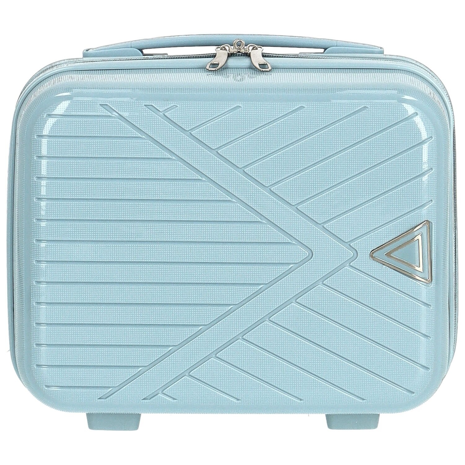 Cestovní plastový kufr Mervin velikost XS, světle modrý