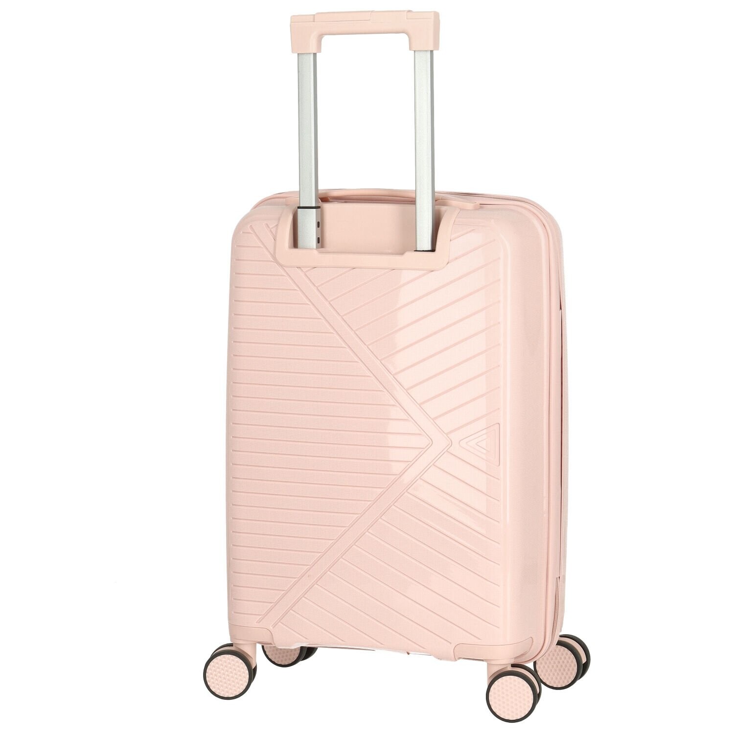 Cestovní plastový kufr Mervin velikost S, světle růžový