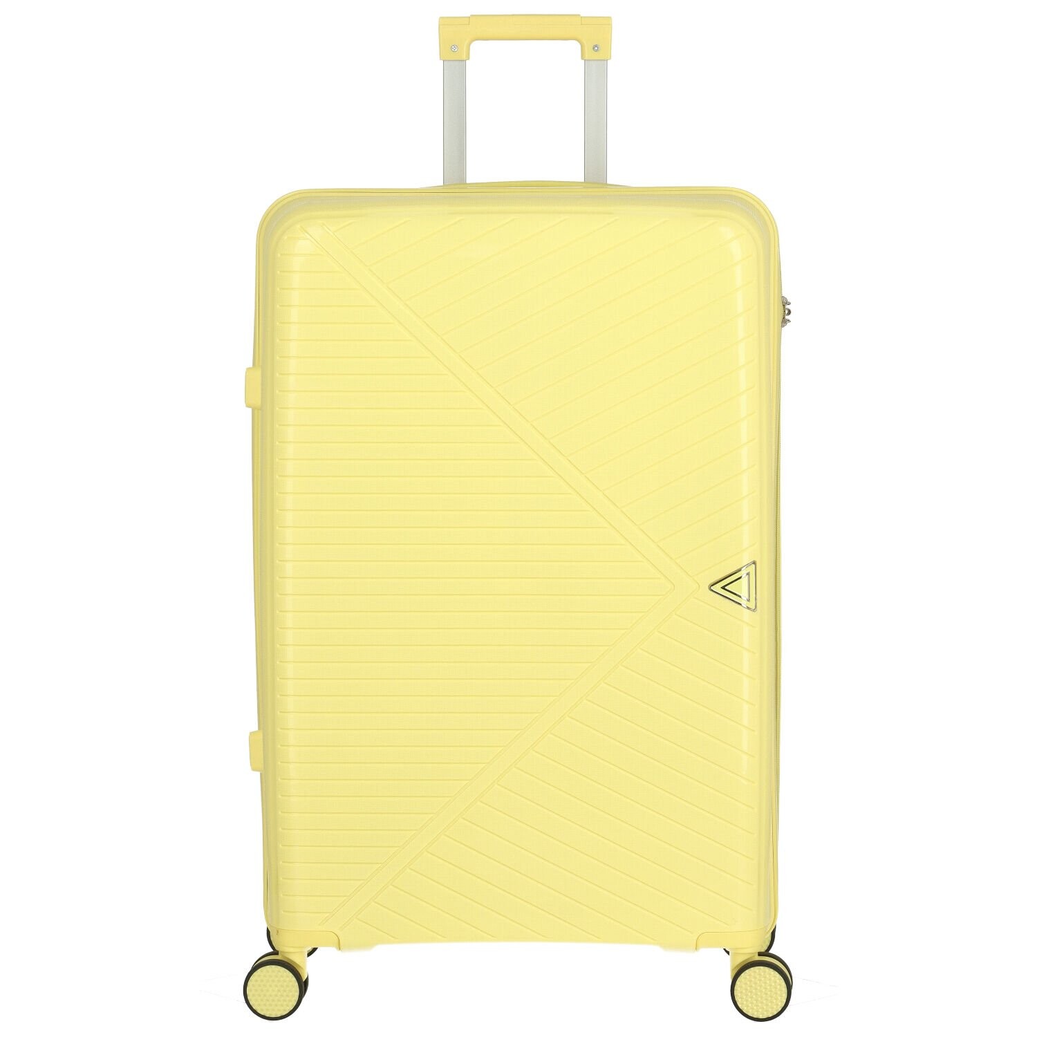 Cestovní plastový kufr Mervin velikost L, světle žlutý