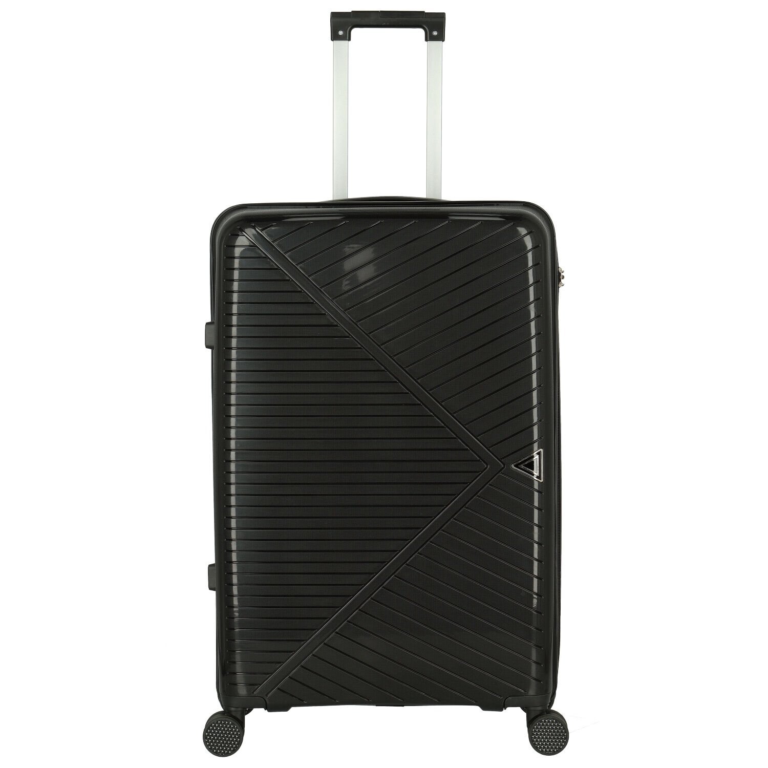 Cestovní plastový kufr Mervin velikost L, černý