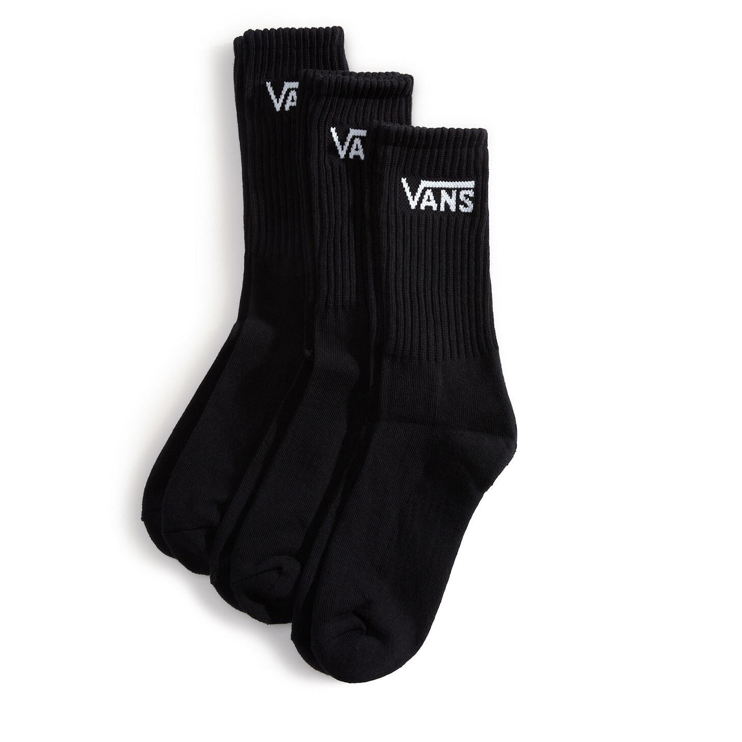 Ponožky Vans Classic Crew 3ps Velikost ponožek: 31,5-36 / Barva: černá