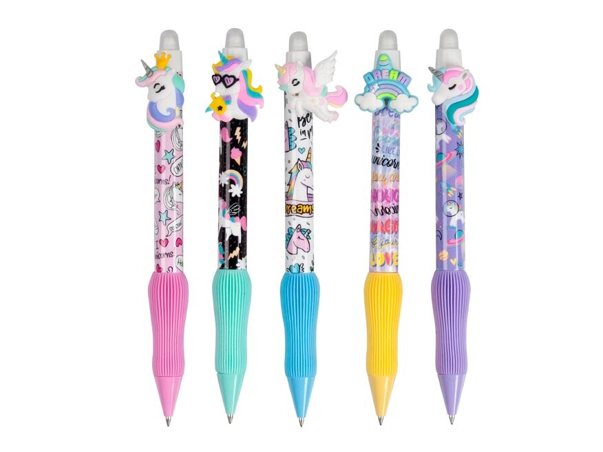 MFP 6001405 Kuličkové pero gumovací Unicorn, 0,5, modré