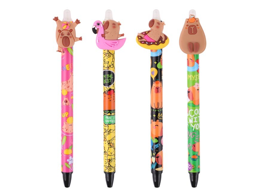 MFP 6001406 Kuličkové pero gumovací Capybara, 0,5, modré