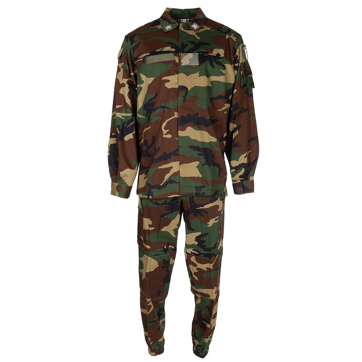 Polní uniforma výsadkář blůza a kalhoty Woodland Mimetico Roma 90 Itálie originál Vyberte velikost: 6 ↑ L (56) L