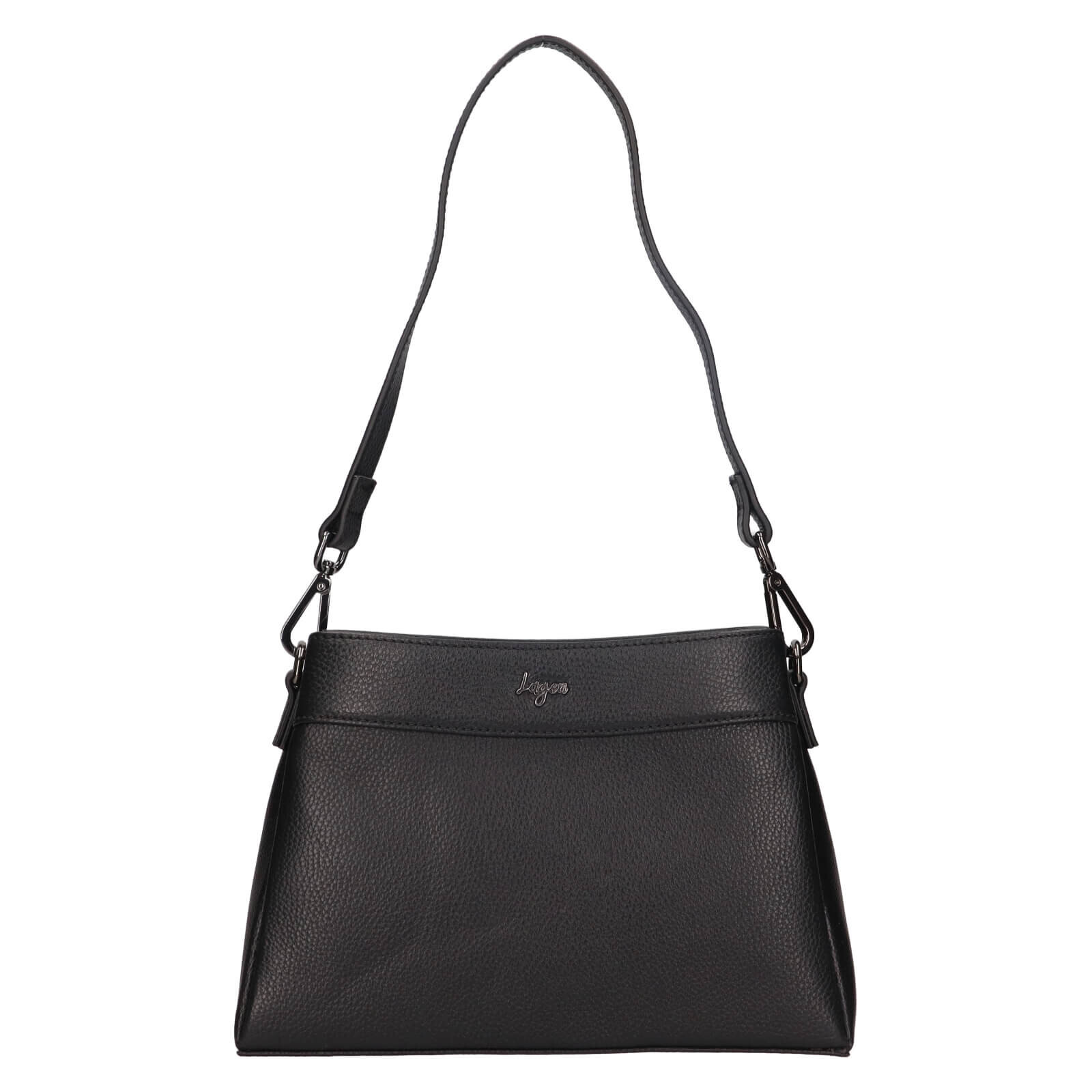 Dámská kožená kabelka Lagen Alethe - černá