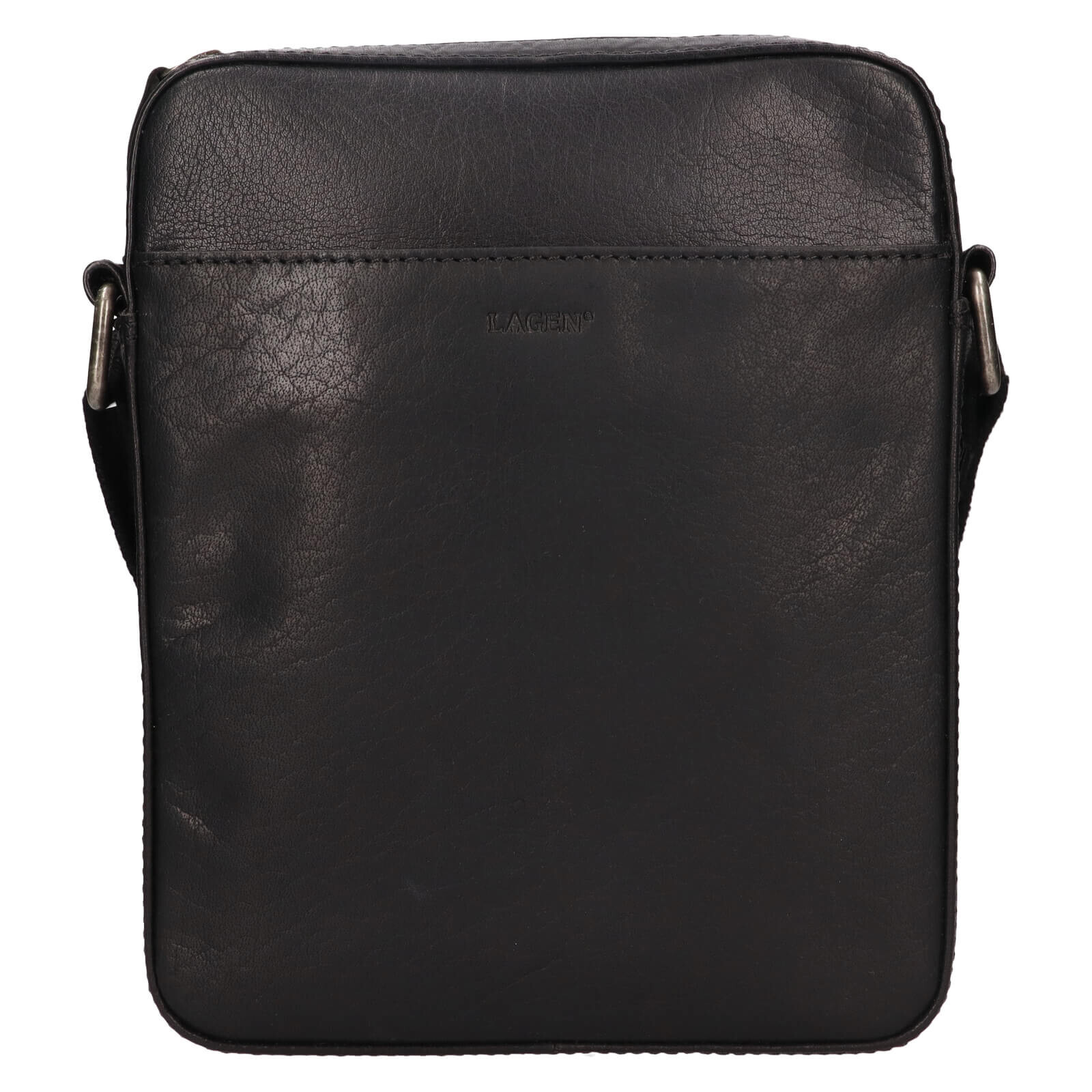 Pánská kožená taška přes rameno Lagen Moss - černá