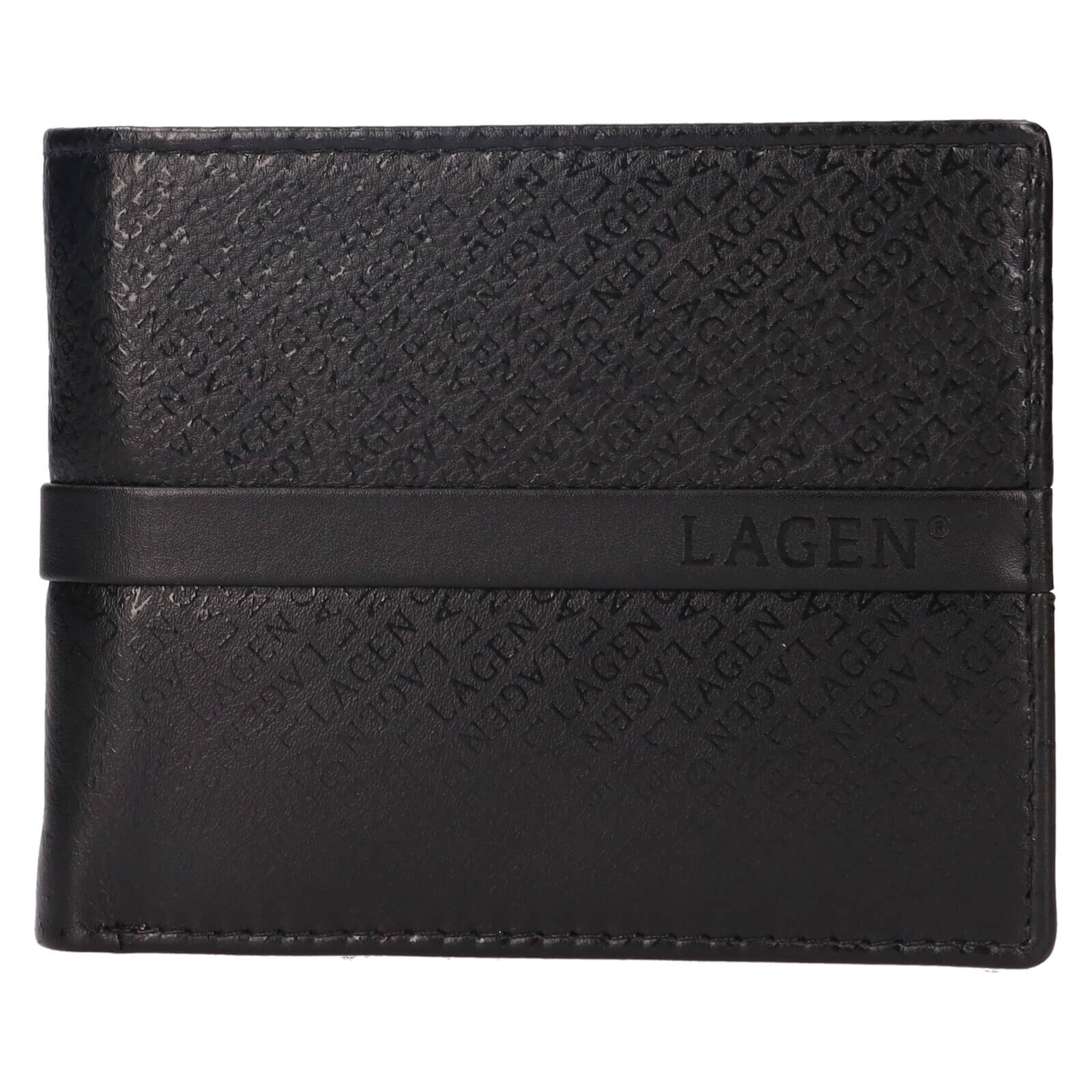 Pánská kožená peněženka Lagen Bonty - černá