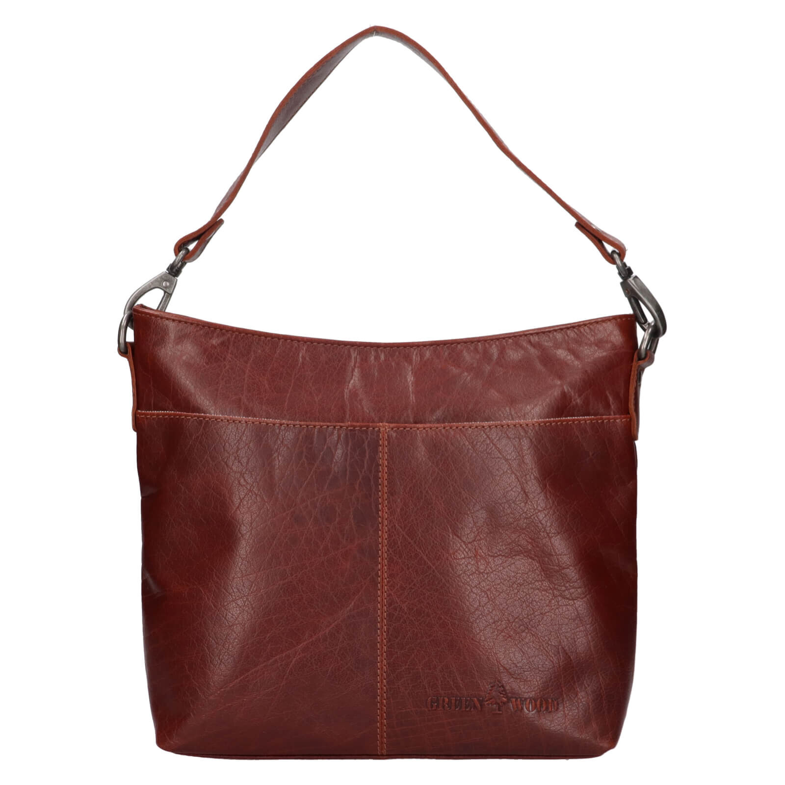 Dámská kožená kabelka Greenwood Stella - koňak