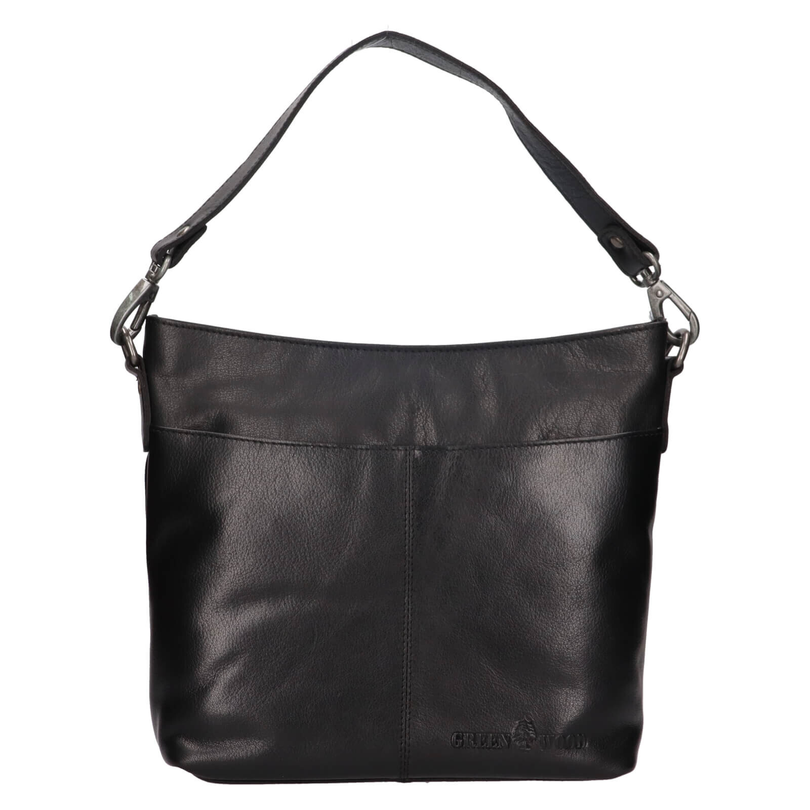 Dámská kožená kabelka Greenwood Stella - černá