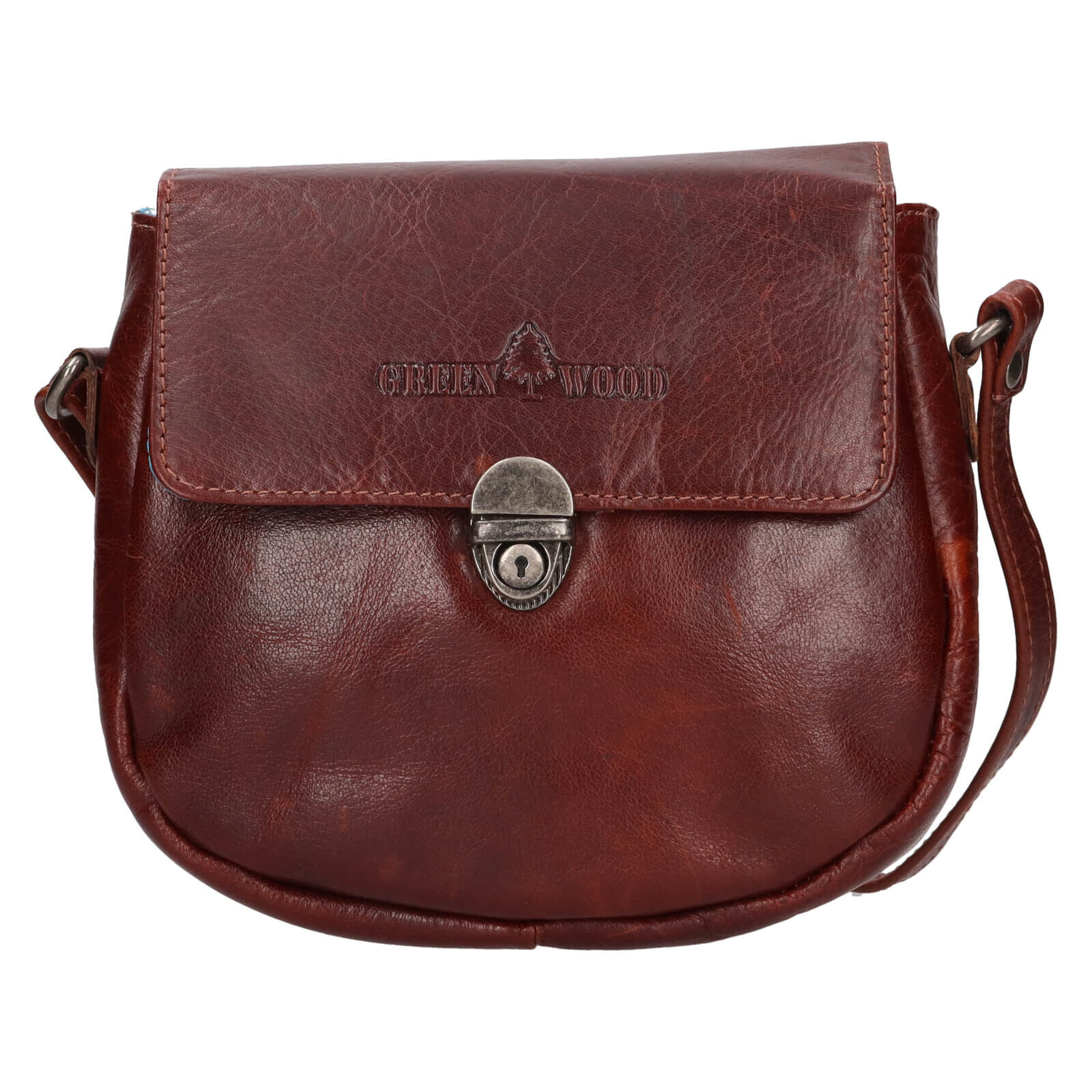 Dámská kožená crossbody kabelka Greenwood Petra - koňak