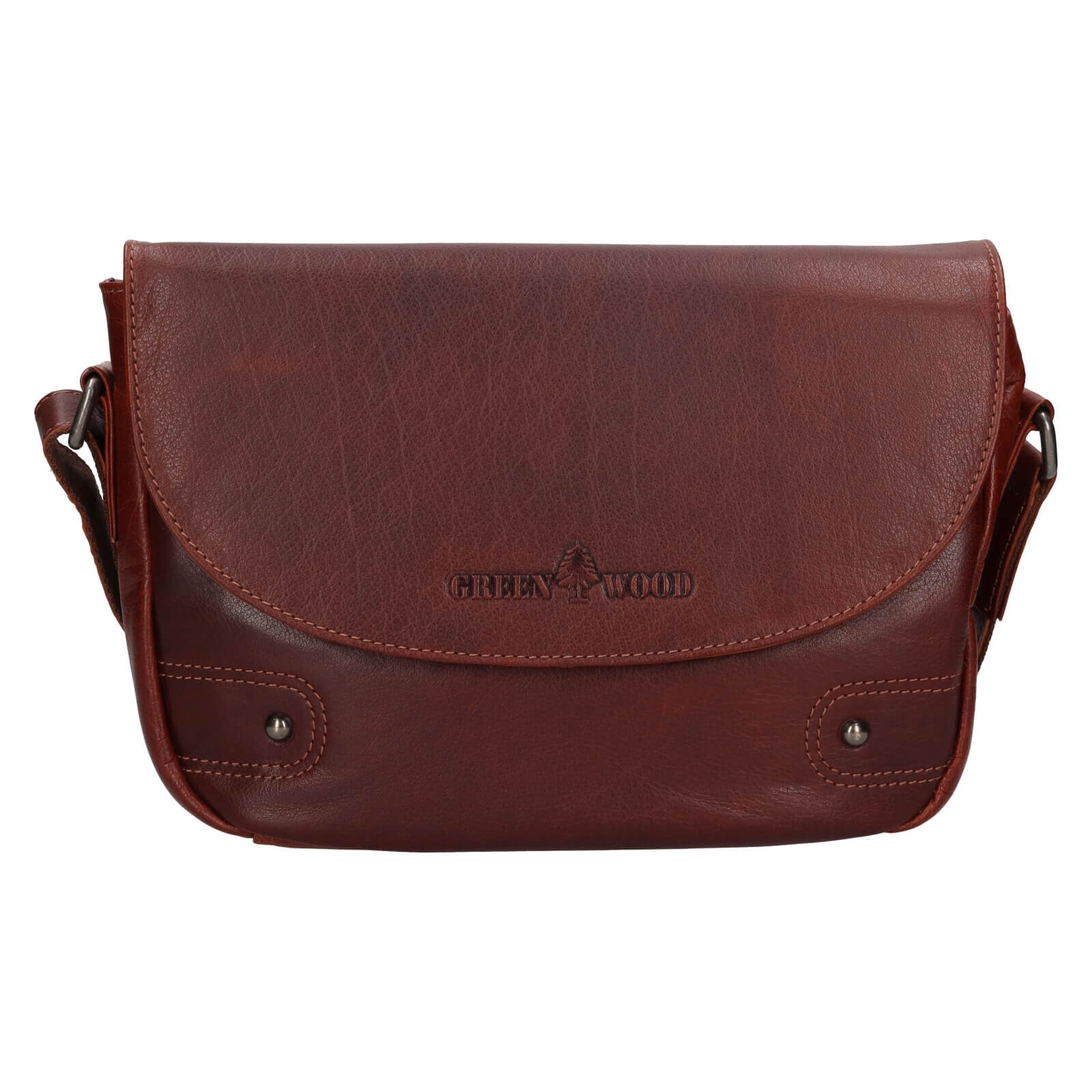 Dámská kožená crossbody kabelka Greenwood Nora - hnědá