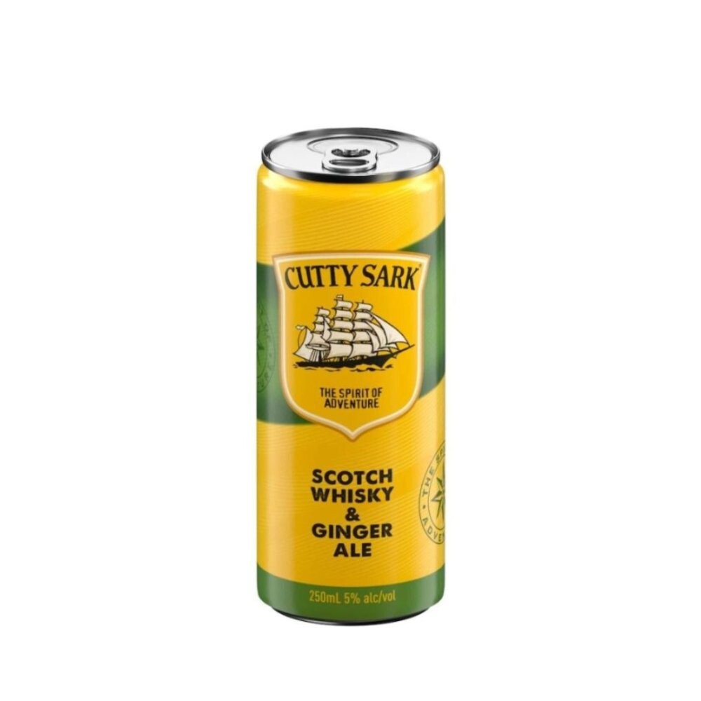 Cutty Sark Scotch Whiskey & Ginger Ale RTD 0,25l 5%