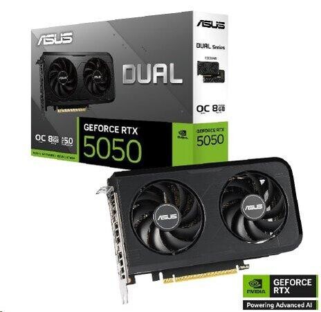 ASUS DUAL RTX5050 OC 8GB/128-bit GDDR6 HDMI 3xDP, 90YV0N72-M0NA00