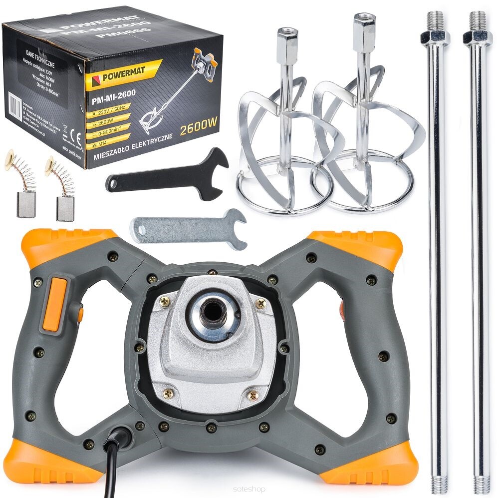 POWERMAT Míchadlo stavebních směsí 2600W PM-MI-2600M - II. Jakost