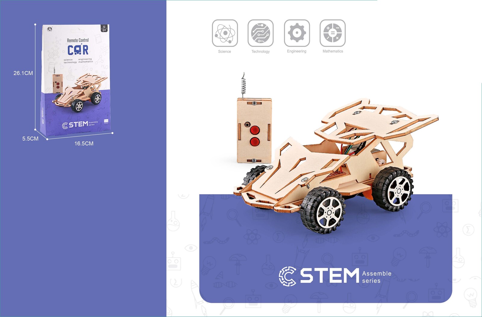 Stavebnice auto RC na dálkové ovládání