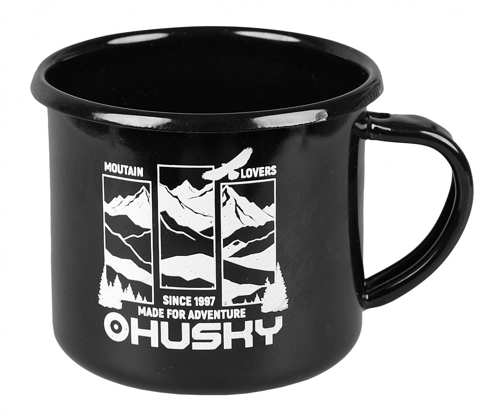 Husky Hrnek Plechový hrnek hory-černý Velikost: OneSize