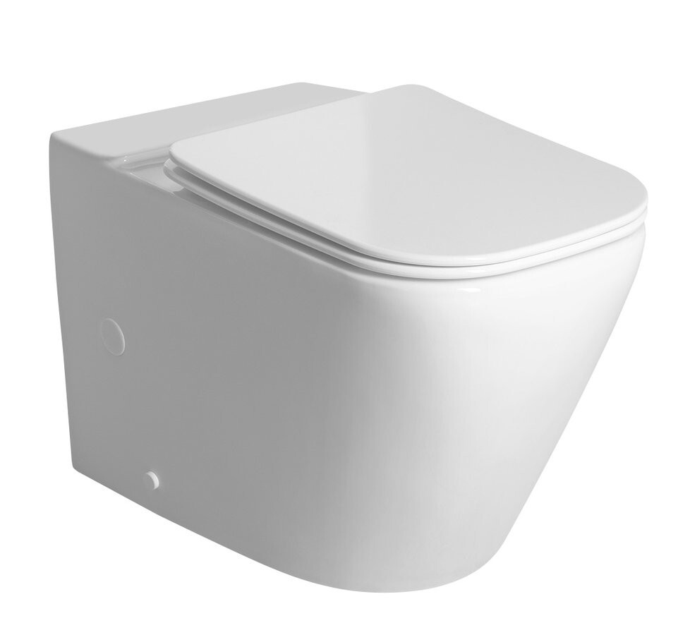 SAPHO IMALA WC kombi mísa, Vortex Rimless, 61x35,5cm, spodní/zadní odpad, bílá PC107-111