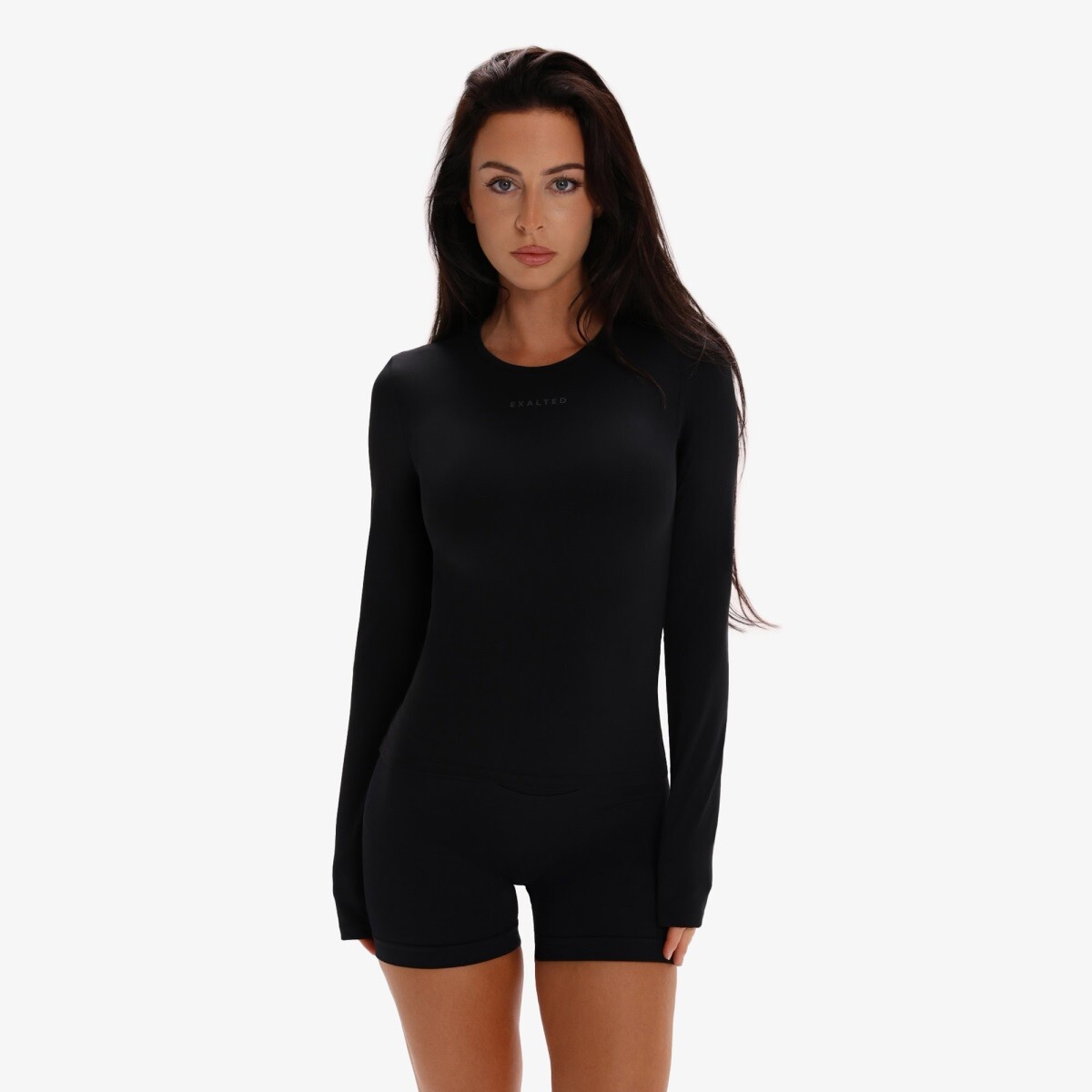Dámské tričko s dlouhým rukávem exalted flexmotion černá xxs