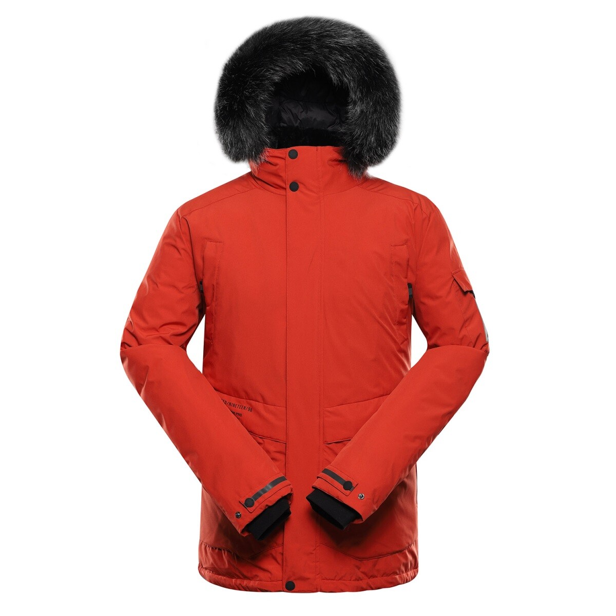 Pánská zimní bunda s membránou ptx alpine pro werd 2 oranžová / červená xs