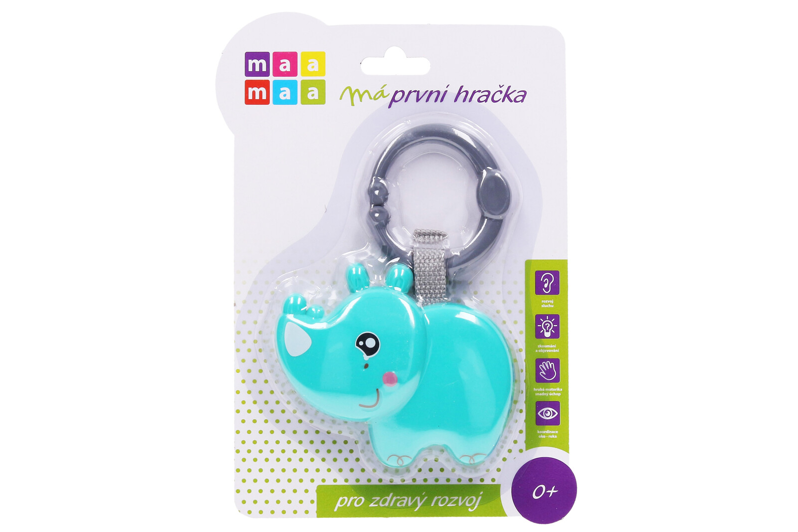 Maamaa Chrastítko nosorožec 21,5 cm