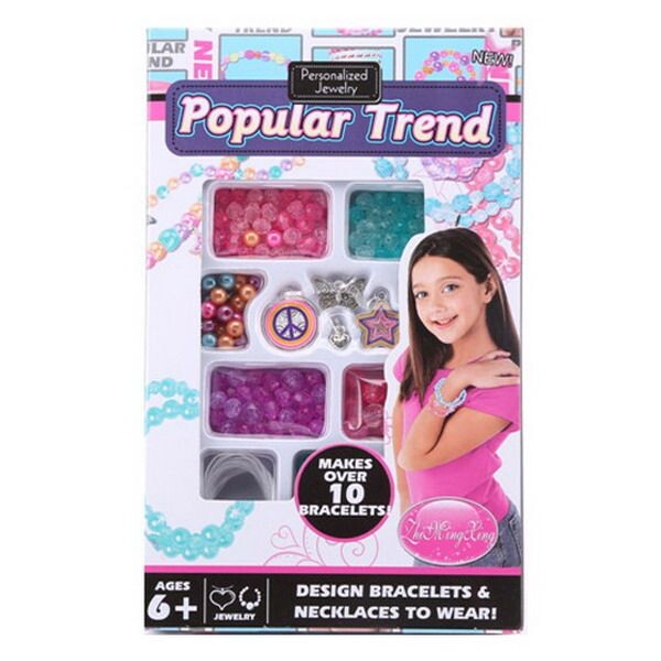 Korálky výroba náramků s přívěskem DIY set