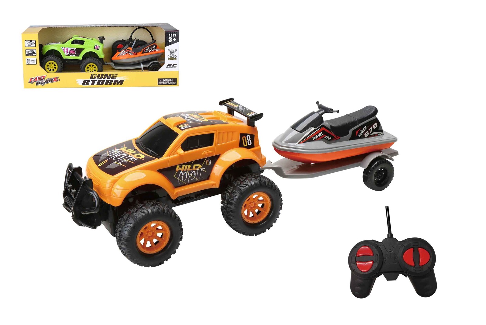 Auto terénní RC na dálkové ovládání se skútrem