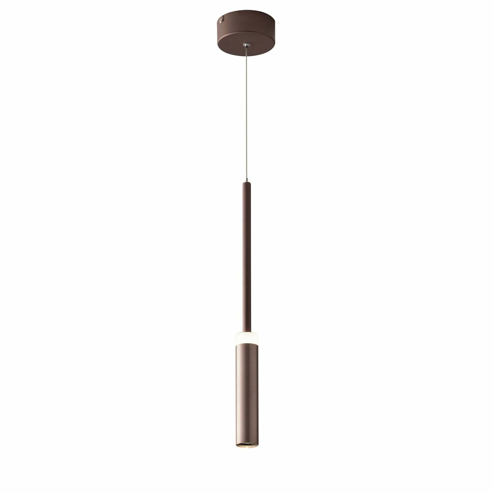 FANEUROPE Závěsné LED svítidlo CANDLE bronz, 7 W, 720 lm, 4000 K, 140x4 cm