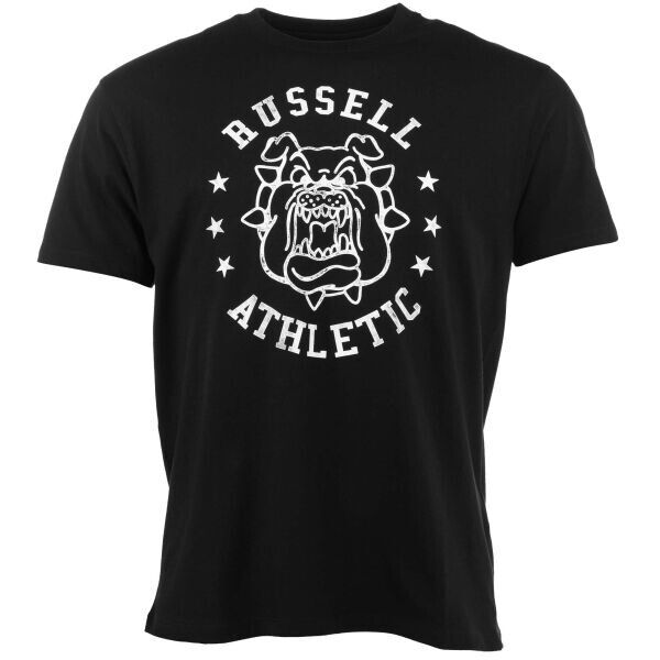 Russell Athletic T-SHIRT BULLDOG M Pánské tričko, černá, velikost