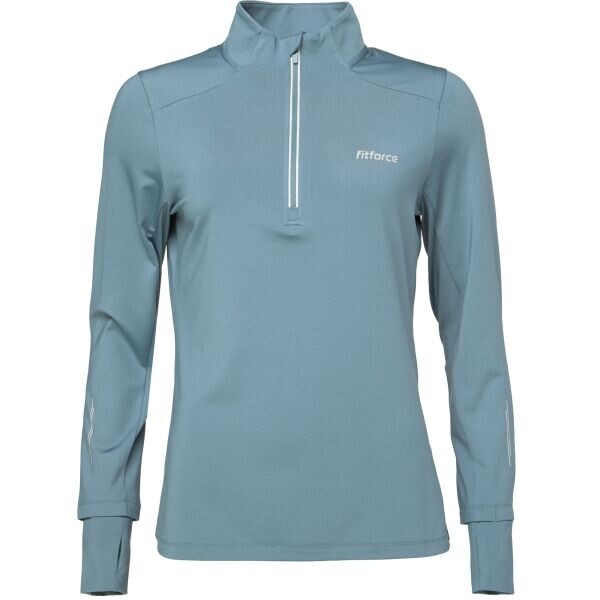 Fitforce TESARRA Dámská běžecká mikina, světle modrá, velikost