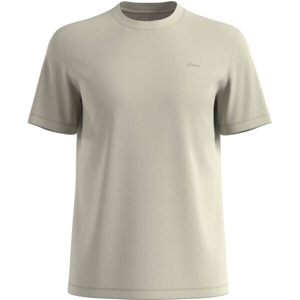 s.Oliver RL T-SHIRT Pánské tričko, béžová, velikost