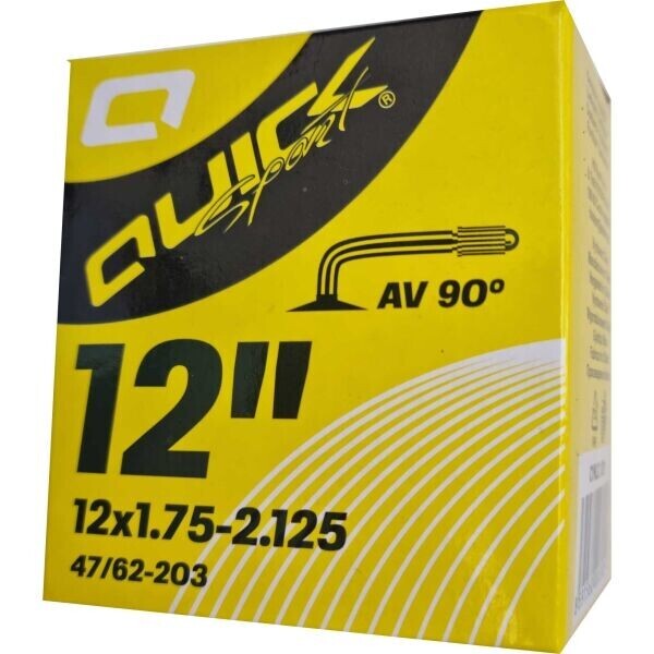 Quick AV12 x 1.75-2.125 90 Cyklistická duše, černá, velikost