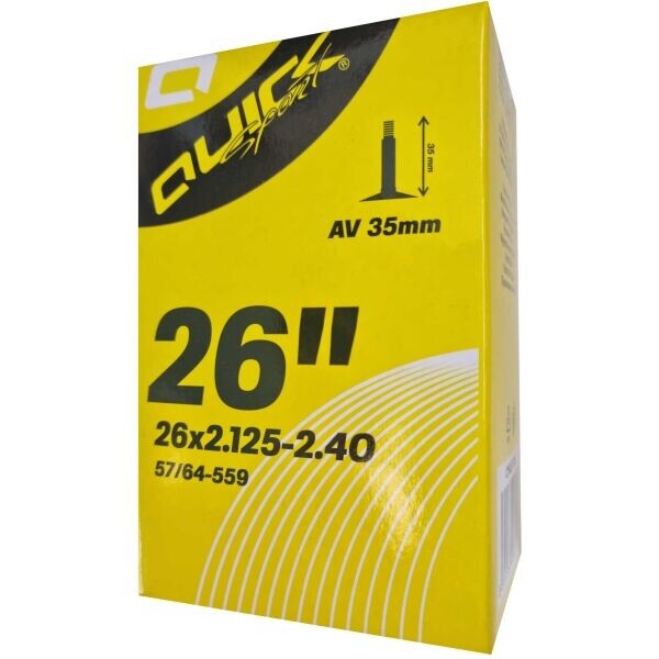 Quick AV26 x 2.125-2.40 35mm Cyklistická duše, černá, velikost