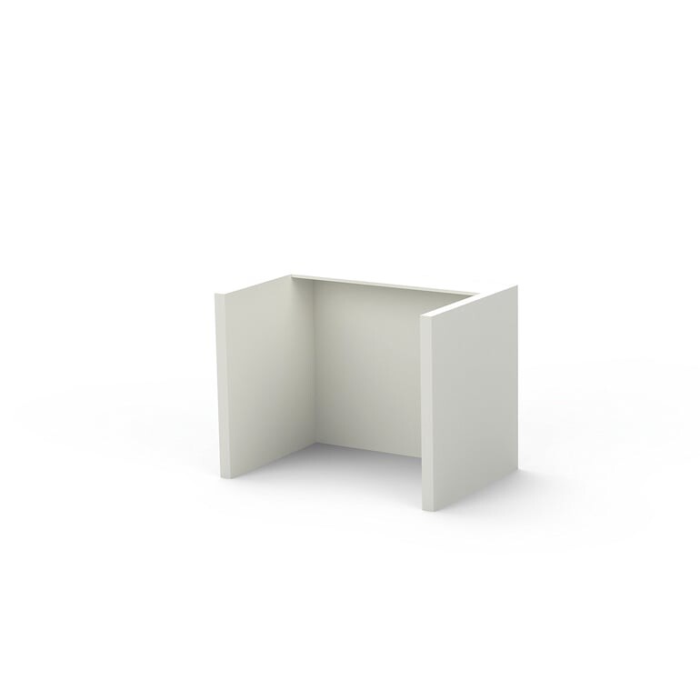 Recepční pult, 1 místo, 1400x970x1070 mm, bílá NCS S0500-N