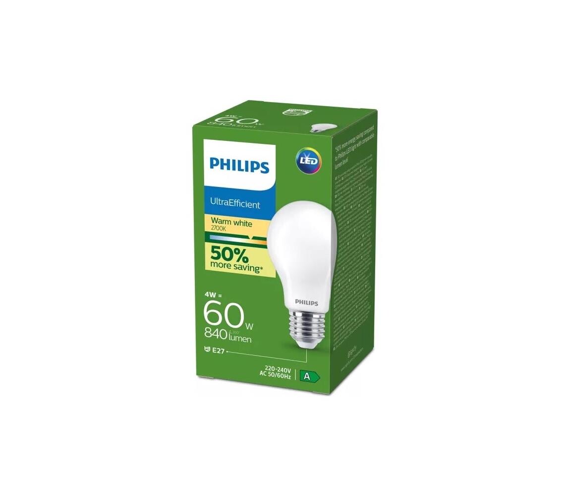 Philips LED Žárovka Philips E27/4W/230V 2700K