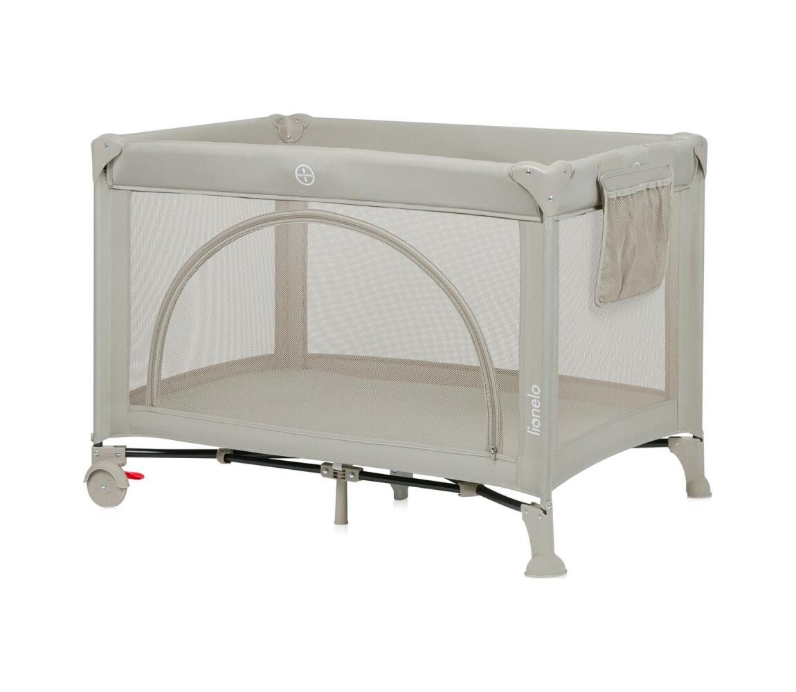 Lionelo Lionelo - Cestovní postýlka LAURA Beige Sand
