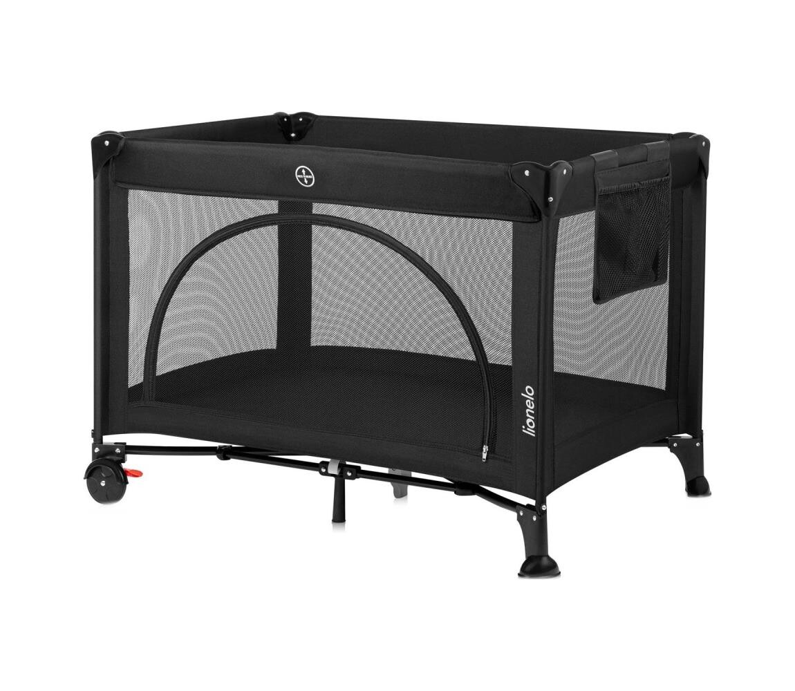 Lionelo Lionelo - Cestovní postýlka LAURA Black Carbon