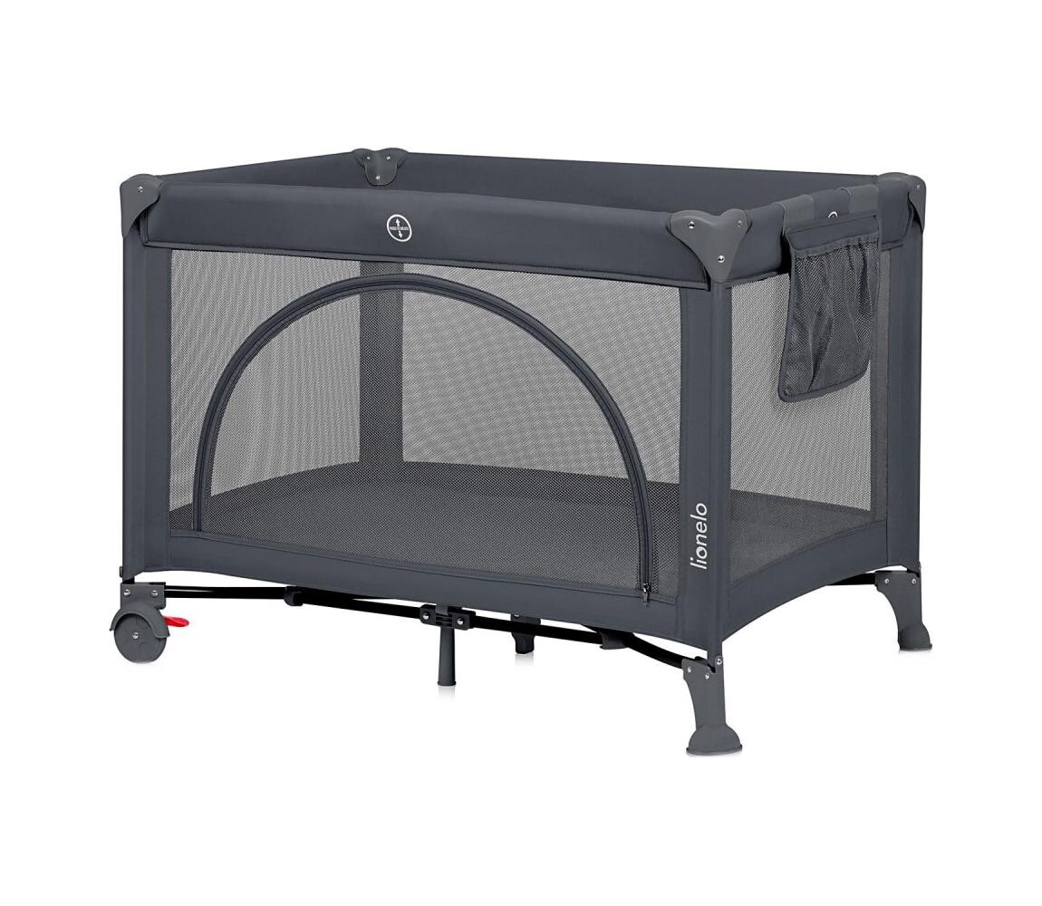 Lionelo Lionelo - Cestovní postýlka LAURA Grey Concrete