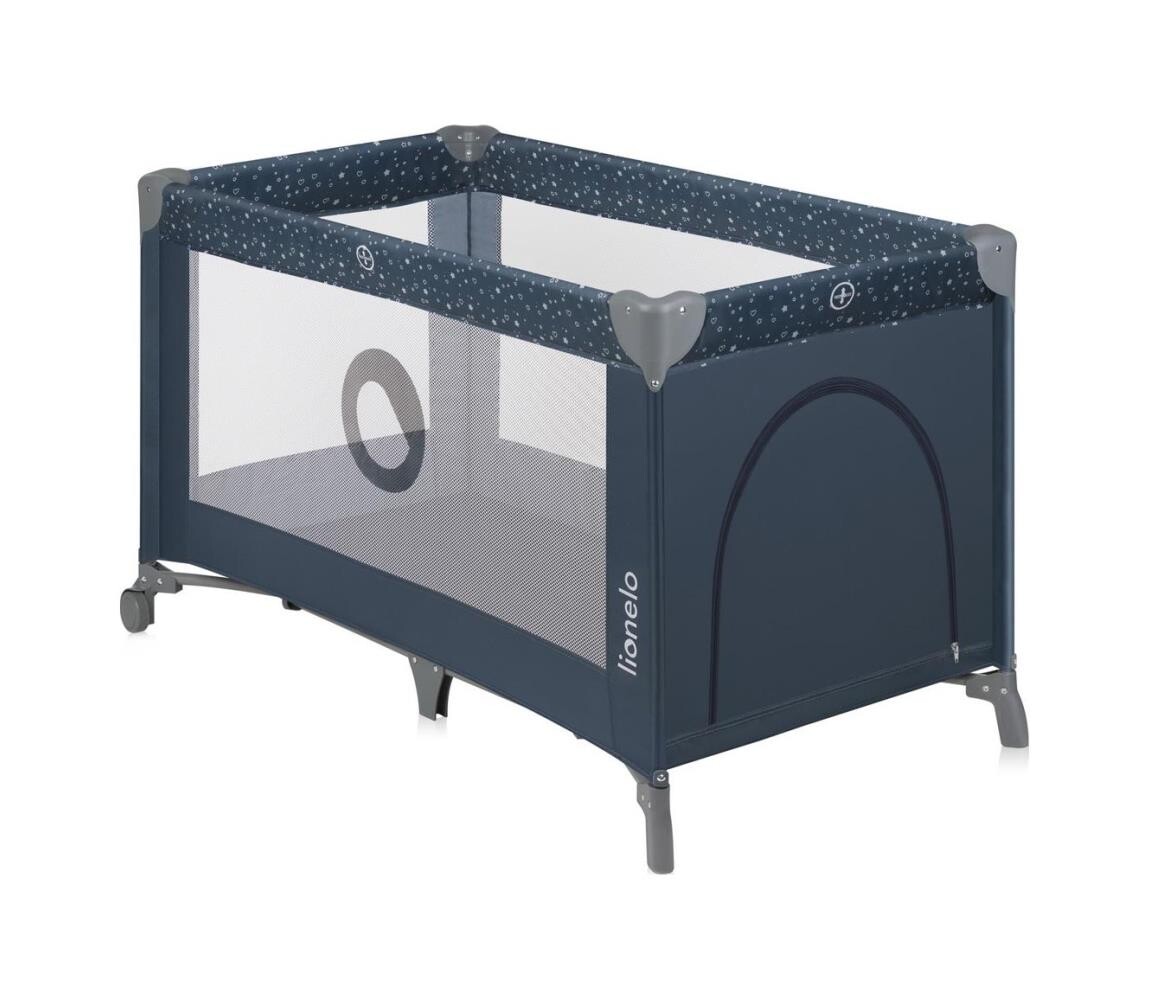 Lionelo Lionelo - Cestovní postýlka STEFI Blue Grey